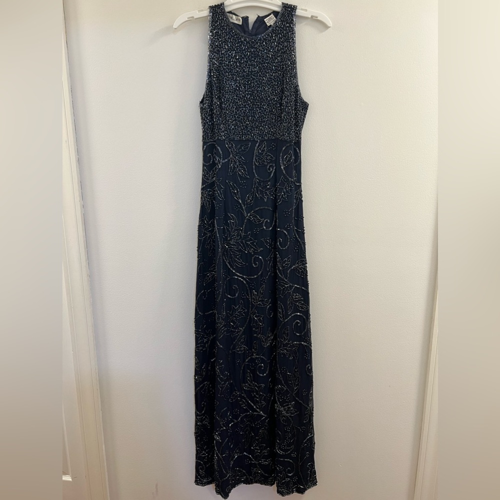 vintage scala beaded dress SCALA 80118 - Long Sheath Dress
